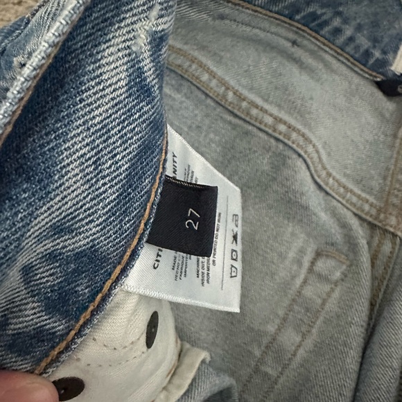 Citizens of Humanity Ayla Crop raw hem jean in Sodapop - Picture 7 of 11